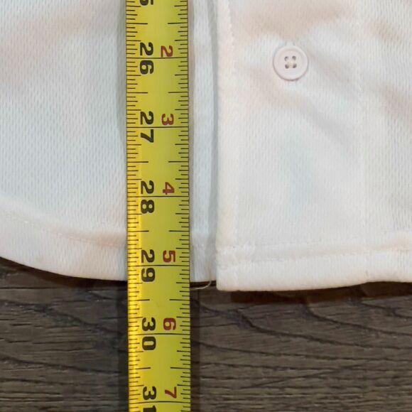 NBA Chicago Bulls Baseball Style Jersey Red White Black - Men's Size Medium - Picture 6 of 6